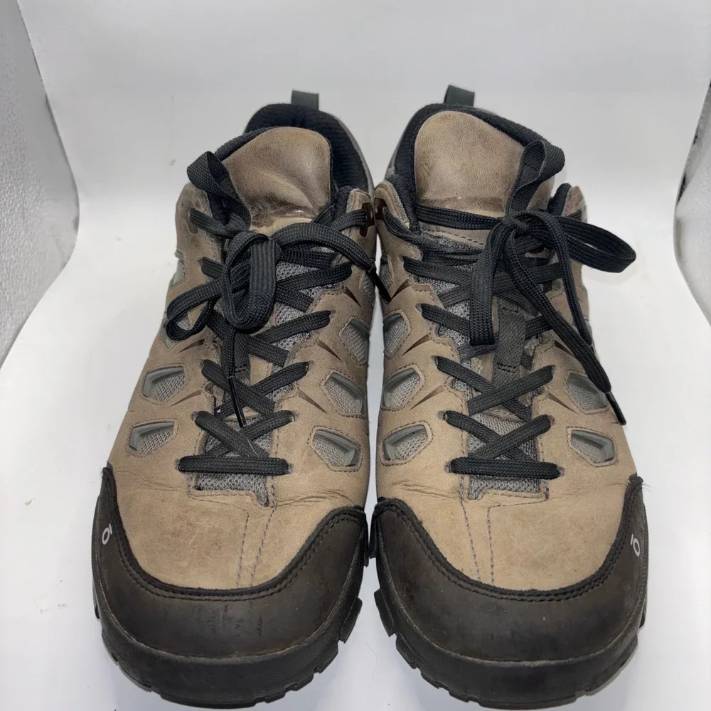 Oboz Bridger Low B-DRY Waterproof Hiking Shoes Mens 11 Brown Black Cordura